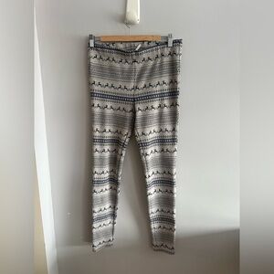 Free People Fair Isle Reindeer Sweater Leggings Size Small